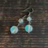 Opalescent Frosted Glass Handmade Earrings