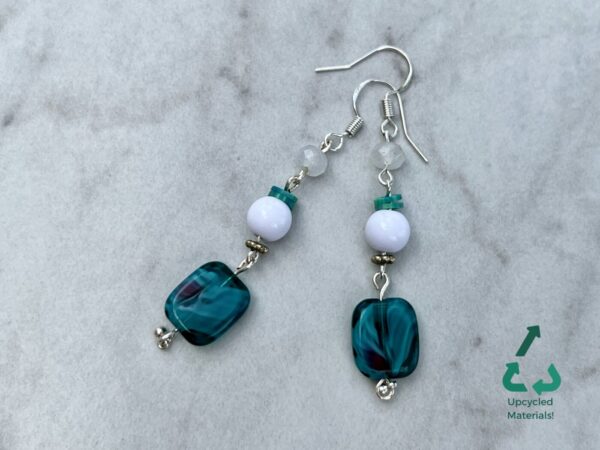 Upcycled Czech Glass Handmade Earrings