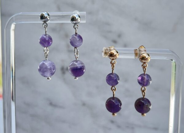 Elegant Amethyst Handmade Earrings