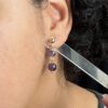 Elegant Amethyst Handmade Earrings