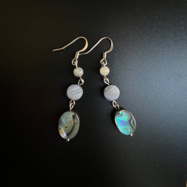 Abalone & Labradorite Handmade earrings