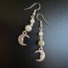 Labradorite Moon Drop Celestial Handmade-Earrings