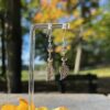 Upcycled Leaf Dangle Handmade Earrings