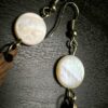 Mother-of-Pearl & Wood Art Deco Handmade Earrings