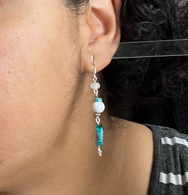 Upcycled Czech Glass Handmade Earrings