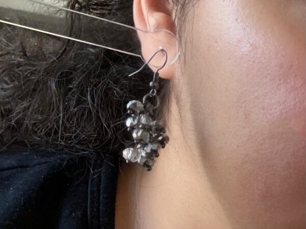 Upcycled Bead Cluster Handmade Earrings