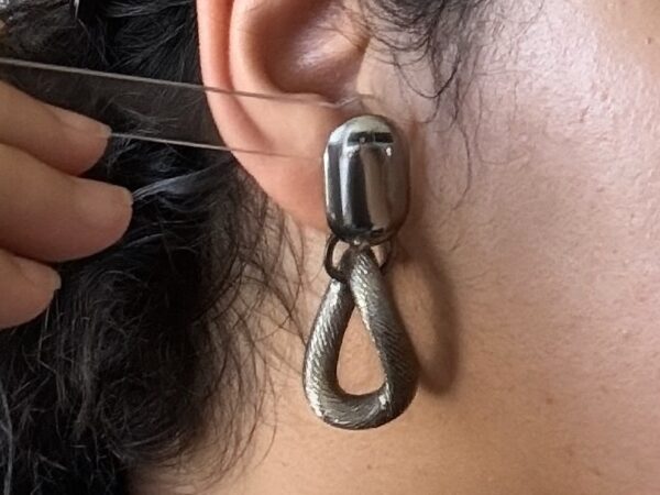 Upcycled Industrial Chain Handmade Earrings